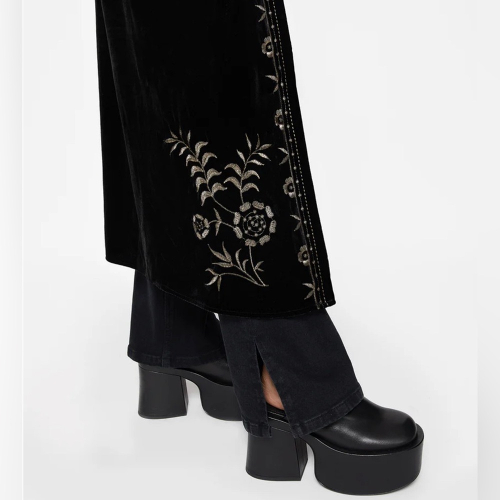 NWT Disturbia Kobra Velvet Snake Embroidered Longline Kimono size M - Picture 5 of 9